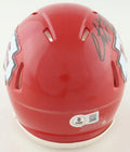 Christian Okoye Signed Chiefs Speed Mini Helmet (Beckett) by Price Is Right Miami