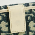 Christina Dior Trotter Canvas/Patent Leather Navy Compact Wallet #5300 by Bolt Boutique
