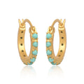 Turquoise Huggies by Christina Greene