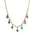 Rise & Shine Collar Necklace - Turquoise by Christina Greene