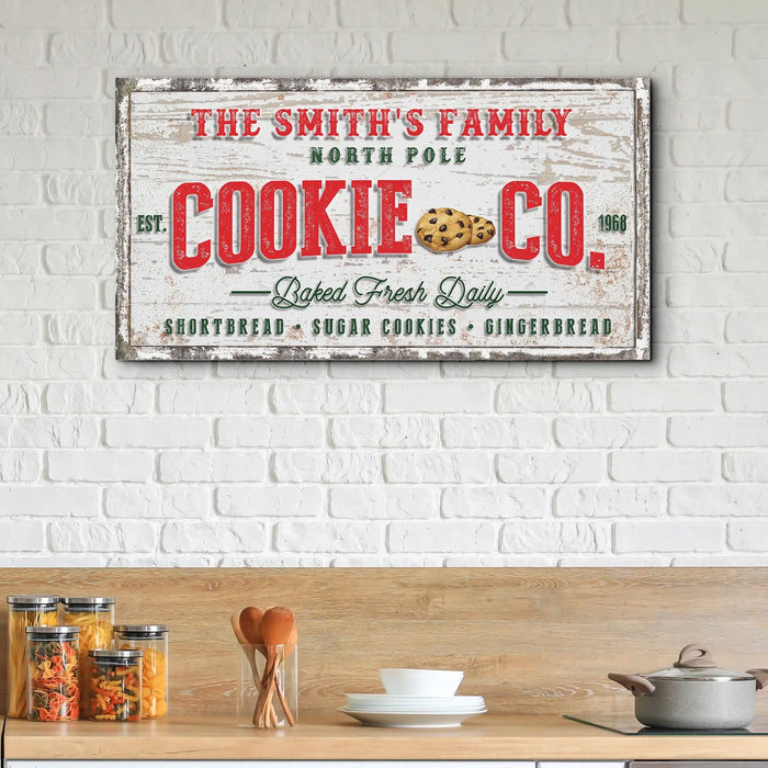 Christmas Cookie Co Sign by Tailored Canvases