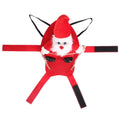 Christmas Costumes Red Winter Coat for Dog Riding Santa Claus with Bell by DailySale