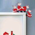 Christmas Door Hanger Decorations Rustic Sign by DailySale