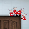 Christmas Door Hanger Decorations Rustic Sign by DailySale