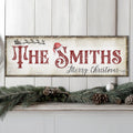 Christmas Family Name Sign IV by Tailored Canvases