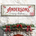 Christmas Family Name Sign V by Tailored Canvases