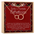 Christmas Gift Esthetician Double Circles Necklace by Dear Ava