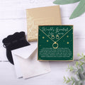 Christmas Gift for Administrative Assistant Linked Circles Earring and Necklace Jewelry Set by Dear Ava