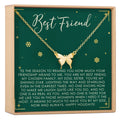 Christmas Gift for Best Friend Butterfly Pendant Necklace by Dear Ava