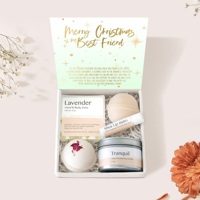 Christmas Gift for Best Friend Compass Necklace Gift Box Set by Dear Ava