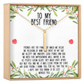 Christmas Gift for Best Friend Vertical Bar Necklace by Dear Ava