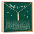 Christmas Gift for Best Friend Vertical Bar Necklace by Dear Ava
