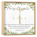 Christmas Gift for Christian Cross earring and Necklace Set Jewelry Set by Dear Ava