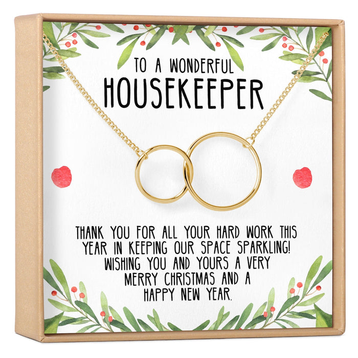 Christmas Gift for Cleaners Interlocking Circles Necklace by Dear Ava