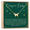 Christmas Gift for Cousin Butterfly Pendant Necklace