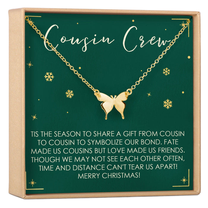Christmas Gift for Cousin Butterfly Pendant Necklace by Dear Ava