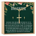 Christmas Gift for Daughter Cross earring and Necklace Set Jewelry Set by Dear Ava