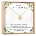 Christmas Gift for Daughter in Law Lotus Necklace by Dear Ava