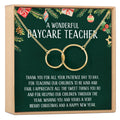 Christmas Gift for Daycare Teacher Interlocking Circles Necklace by Dear Ava