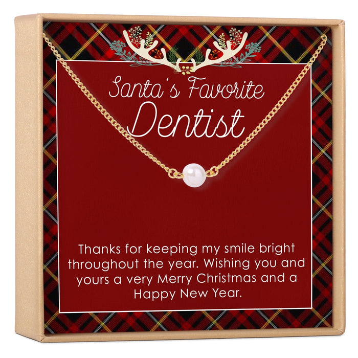 Christmas Gift for Dentist Pearl Necklace by Dear Ava