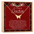 Christmas Gift for Doctor Butterfly Pendant Necklace by Dear Ava