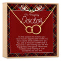Christmas Gift for Doctor Double Circles Necklace by Dear Ava
