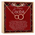 Christmas Gift for Doctor Double Circles Necklace by Dear Ava
