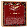 Christmas Gift for Girlfriend Cross earring and Necklace Set Jewelry Set