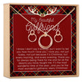 Christmas Gift for Girlfriend Linked Circles Earring and Necklace Jewelry Set by Dear Ava