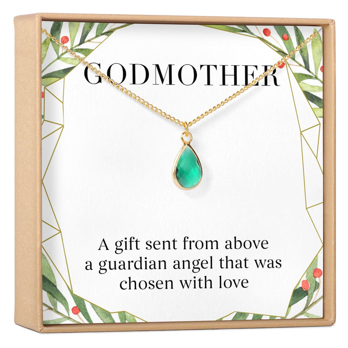 Christmas Gift for Godmother Gemstone Necklace by Dear Ava
