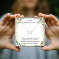 Christmas Gift for Granddaughter Double Intersecting Arrows Necklace by Dear Ava
