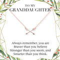 Christmas Gift for Granddaughter Double Intersecting Arrows Necklace by Dear Ava