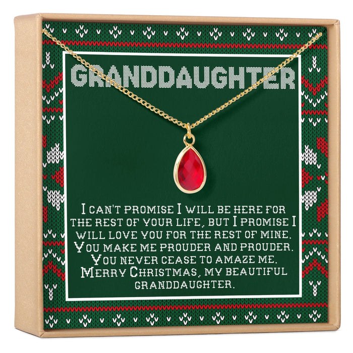 Christmas Gift for Granddaughter Gemstone Necklace by Dear Ava