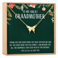 Christmas Gift for Great Grandma Butterfly Pendant Necklace by Dear Ava