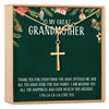 Christmas Gift for Great Grandma Infinity Cross  Necklace