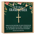 Christmas Gift for Great Grandma Infinity Cross Necklace by Dear Ava
