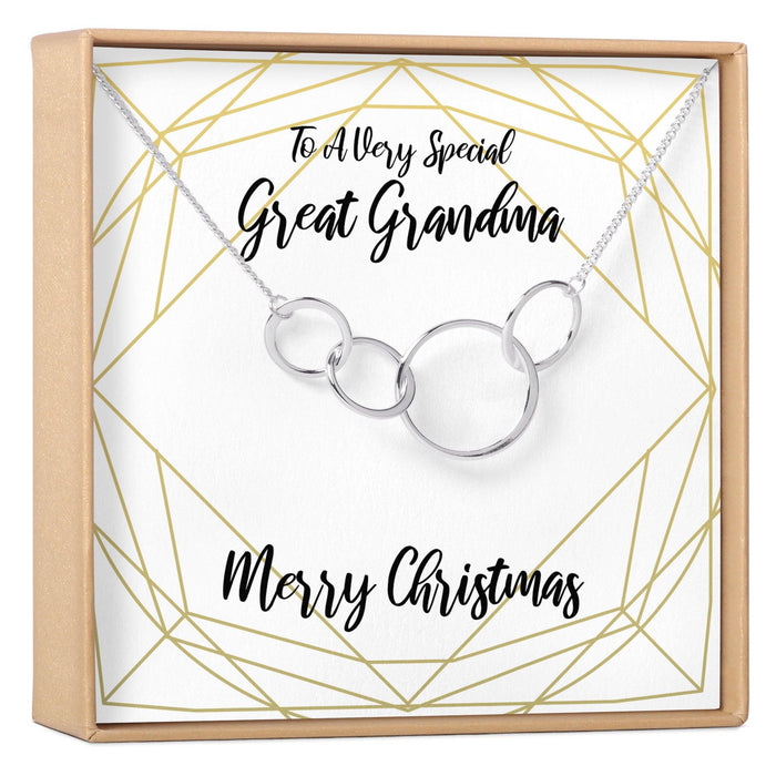 Christmas Gift for Great Grandma Necklace by Dear Ava