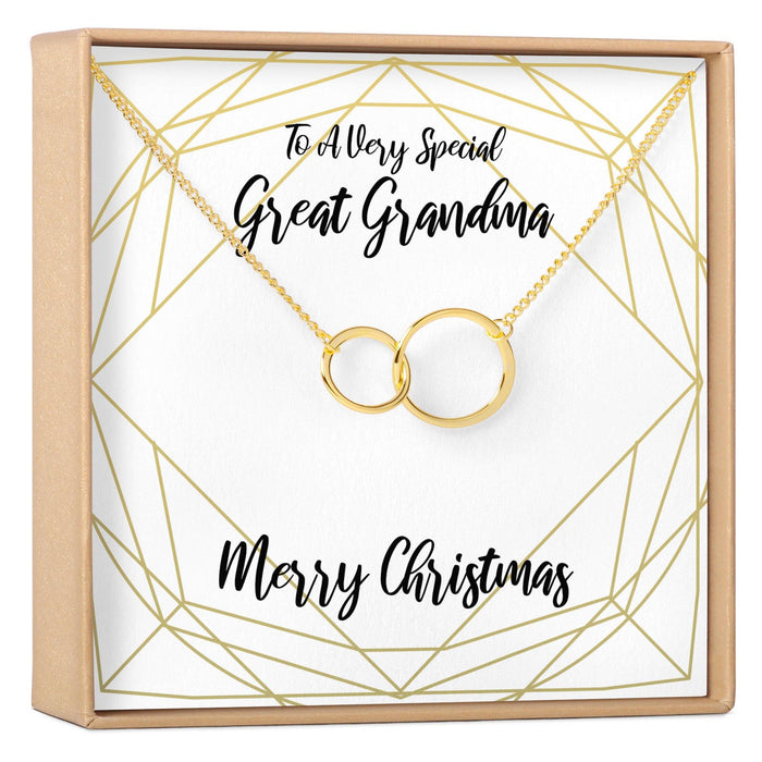 Christmas Gift for Great Grandma Necklace by Dear Ava