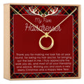 Christmas Gift for Hairdresser Linked Circles Necklace by Dear Ava