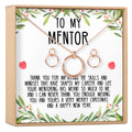 Christmas Gift for Mentor Linked Circles Earring and Necklace Jewelry Set by Dear Ava