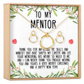 Christmas Gift for Mentor Linked Circles Earring and Necklace Jewelry Set by Dear Ava