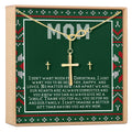 Christmas Gift for Mom Cross earring and Necklace Set Jewelry Set by Dear Ava