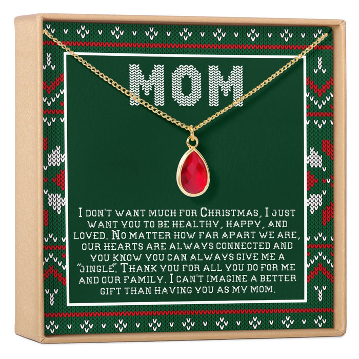 Christmas Gift for Mom Gemstone Necklace by Dear Ava