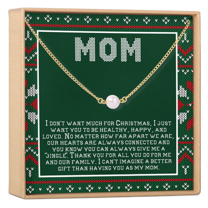 Christmas Gift for Mom Pearl Necklace by Dear Ava