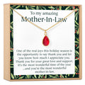 Christmas Gift for Mother in Law Gemstone Necklace by Dear Ava