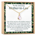 Christmas Gift for Mother in Law Gemstone Necklace by Dear Ava
