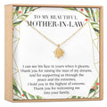Christmas Gift for Mother in Law Lotus Necklace by Dear Ava