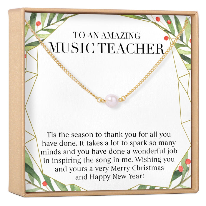 Christmas Gift for Music Teacher Necklace, Multiple Styles by Dear Ava