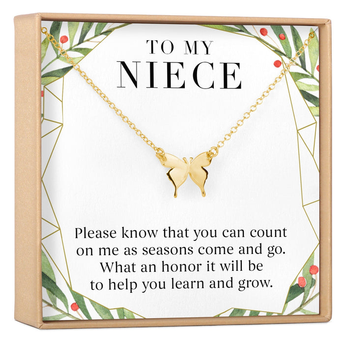 Christmas Gift for Niece Butterfly Pendant Necklace by Dear Ava