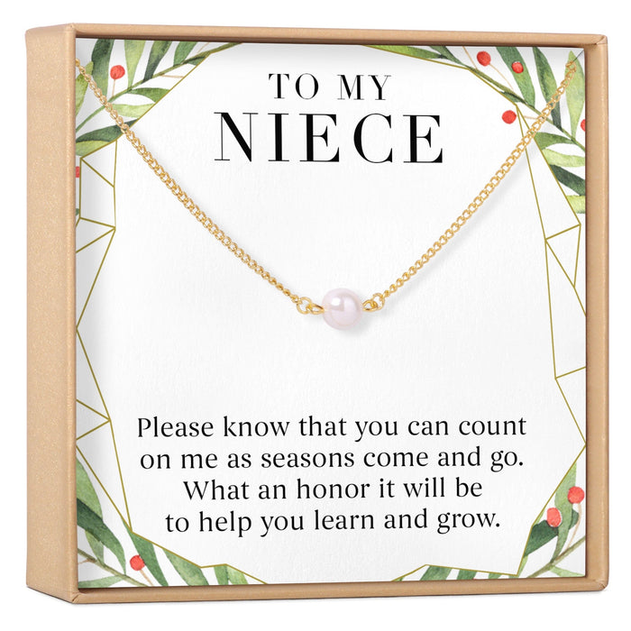 Christmas Gift for Niece Pearl Necklace by Dear Ava